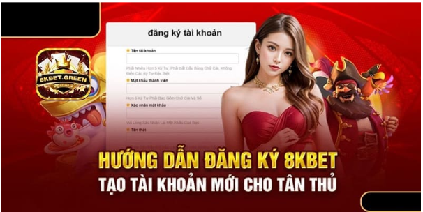 Hướng dẫn đăng nhập tài khoản 8kbet